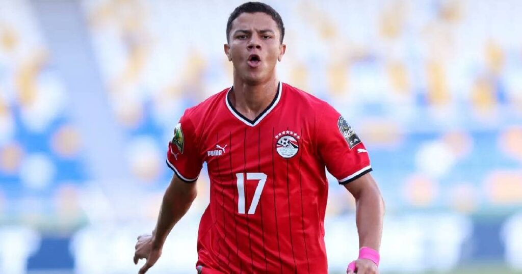 محمد شحاته لاعب نادي طلائع الجيش ومنتخب مصر الاوليمبي