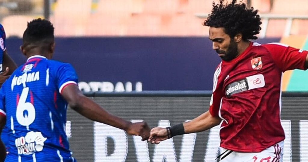 جانب من مباراة الاهلي وسيمبا في دوري السوبر الإفريقي