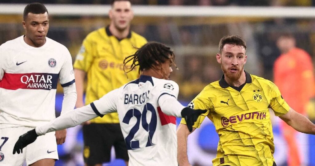 مباراة باريس سان جيرمان وبوروسيا دورتموند في دوري أبطال أوروبا
