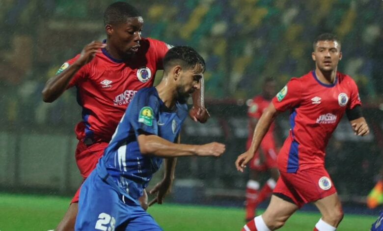 لقطة من باراة الهلال الليبي وسوبر سبورت