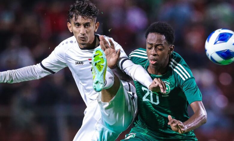 صورة من مباراة السعودية واليمن في نهائي بطولة غرب آسيا للناشئين