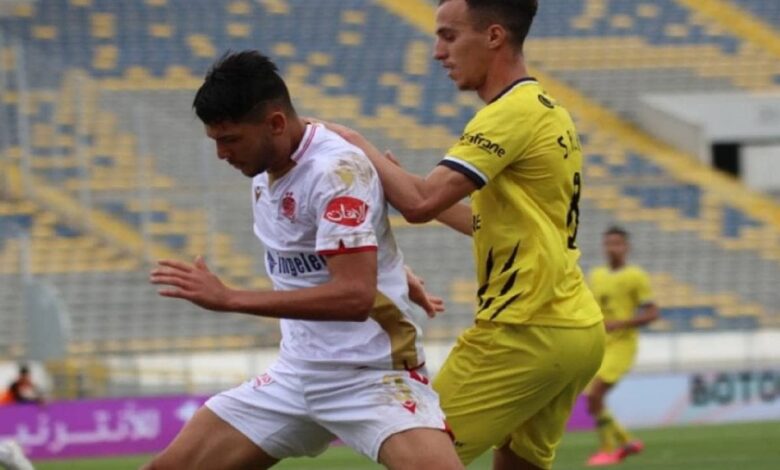 صورة من مباراة الوداد والمغرب الفاسي