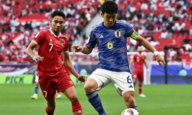 اليابان تتفادى مفاجأة جديدة في كأس آسيا 2023 بهزيمة إندونيسيا