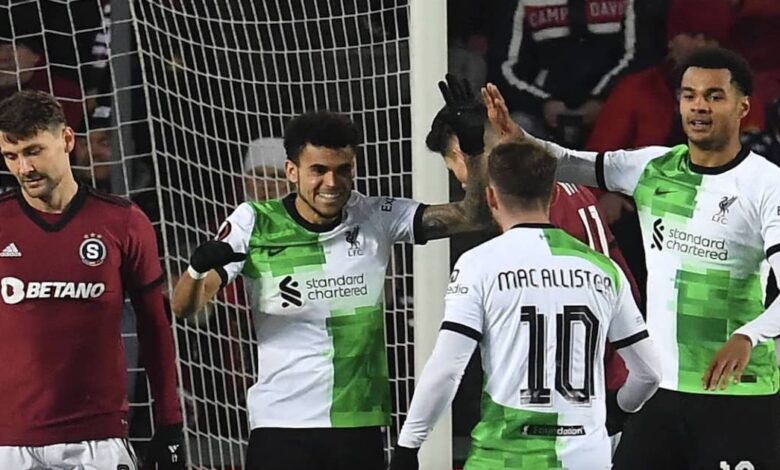 في عودة صلاح.. ليفربول يُسقط سبارتا براغ في التشيك ويضع قدماً في ربع نهائي يوروبا ليغ