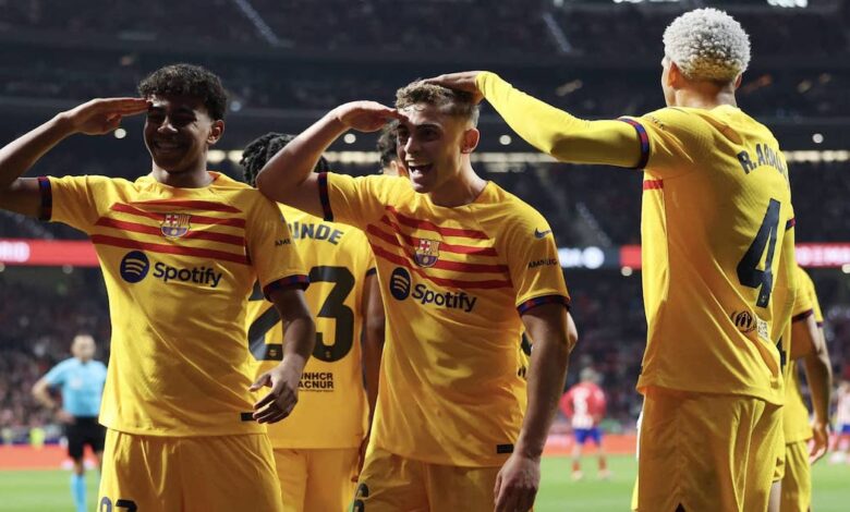 نتيجة مباراة برشلونة وأتلتيكو مدريد في الدوري الإسباني اليوم